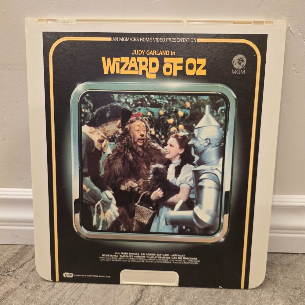 Vintage The Wizard Of Oz CED Video Disc 1982 SELECTAVISION videodisk